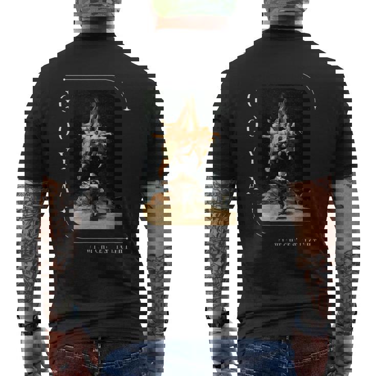 Francisco De Goya Diseño Brujasuelo Horror Arte Gótico Camiseta Hombre Estampado Espalda