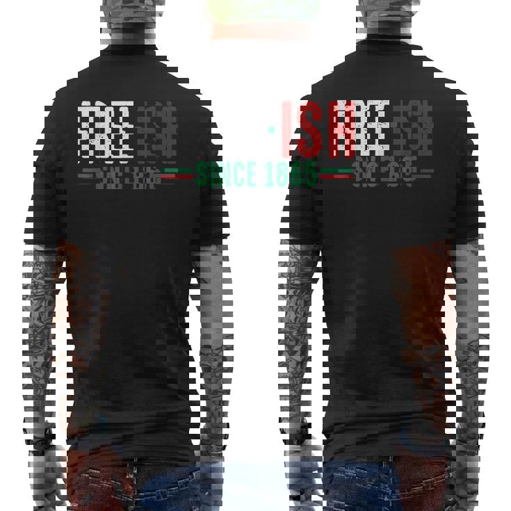 Free-Ish Since 1865 Emancipation Day Black Pride Mens Back Print T-shirt