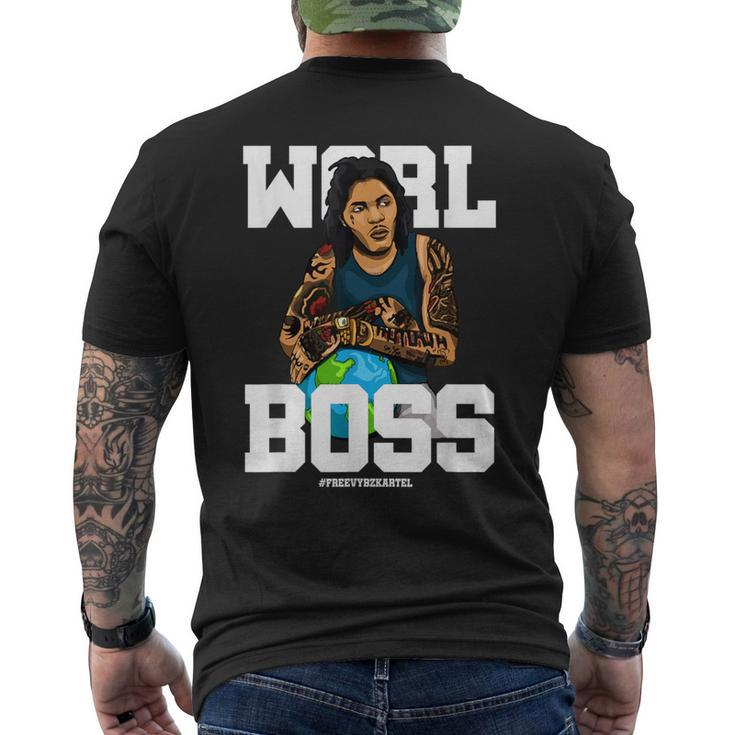Free Worl Boss Kartel Music Lover Men's T-shirt Back Print