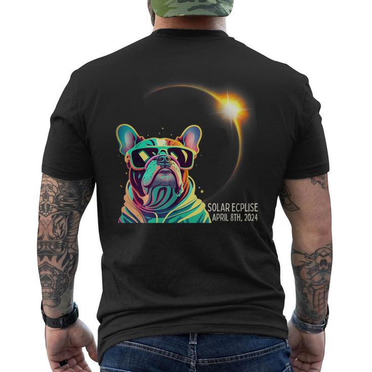 French Bulldog America 2024 Solar Eclipse Accessories Men's T-shirt Back Print