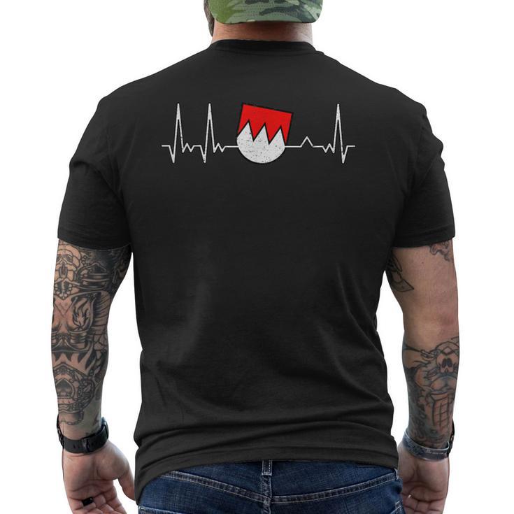 French Heartbeat For Frankenland T-Shirt mit Rückendruck