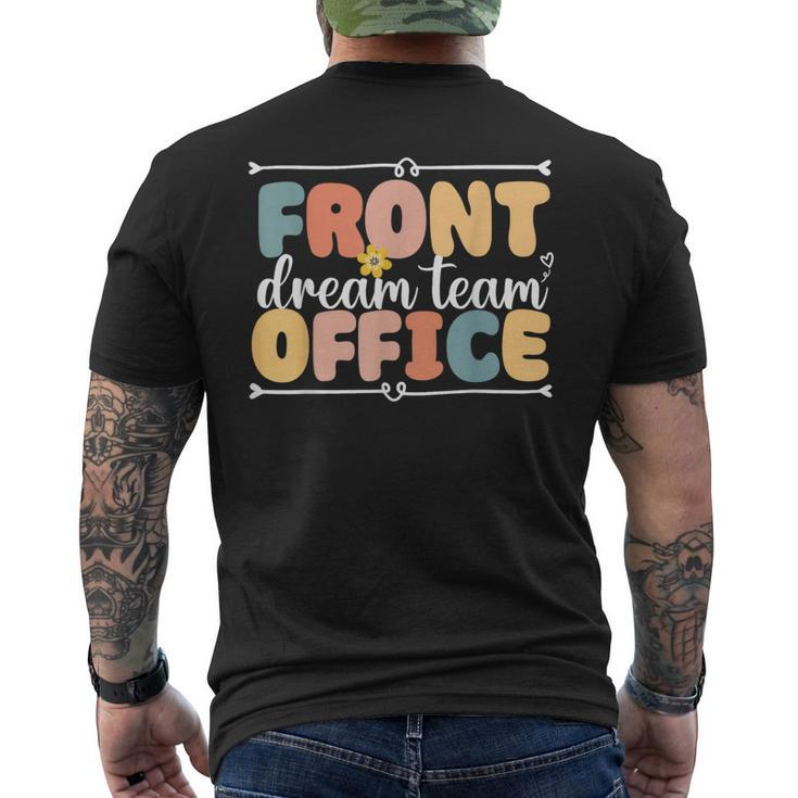 Front Office Dream Team School Secretary Squad Crew Elementa Men's T-shirt Back Print