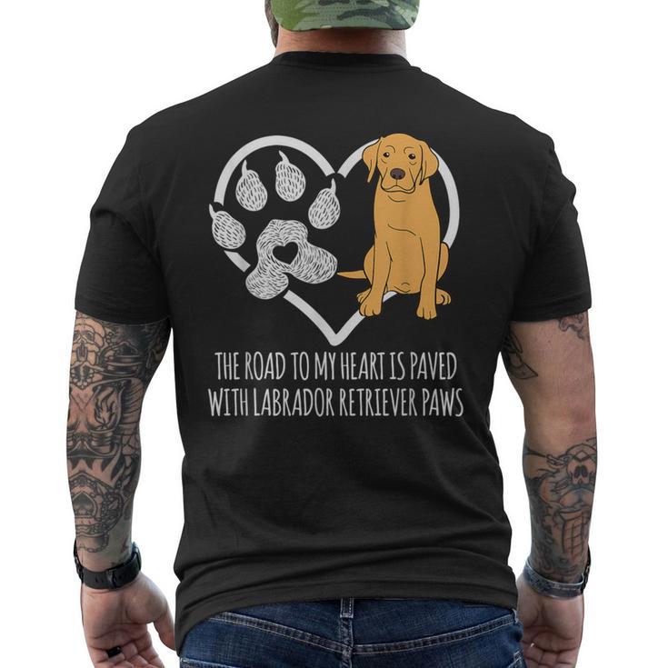 Fun Lab Dog Lover Cute Meme Saying Labrador Retriever Men's T-shirt Back Print