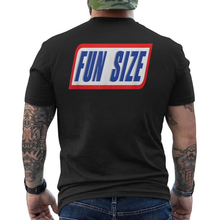 Fun Size Candy Bar Style Label Men's T-shirt Back Print