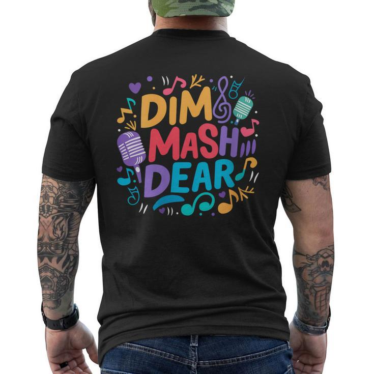 Fun Team Dimash Dear Dimash Qudaibergen Singer Dimashi Dears Men's T-shirt Back Print