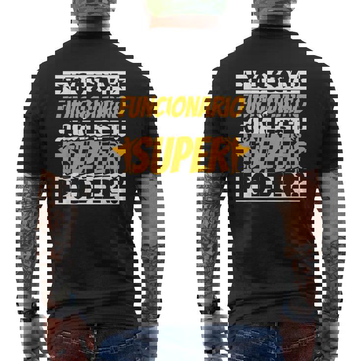 Funcionario Regalos Divertidos Camiseta Hombre Estampado Espalda