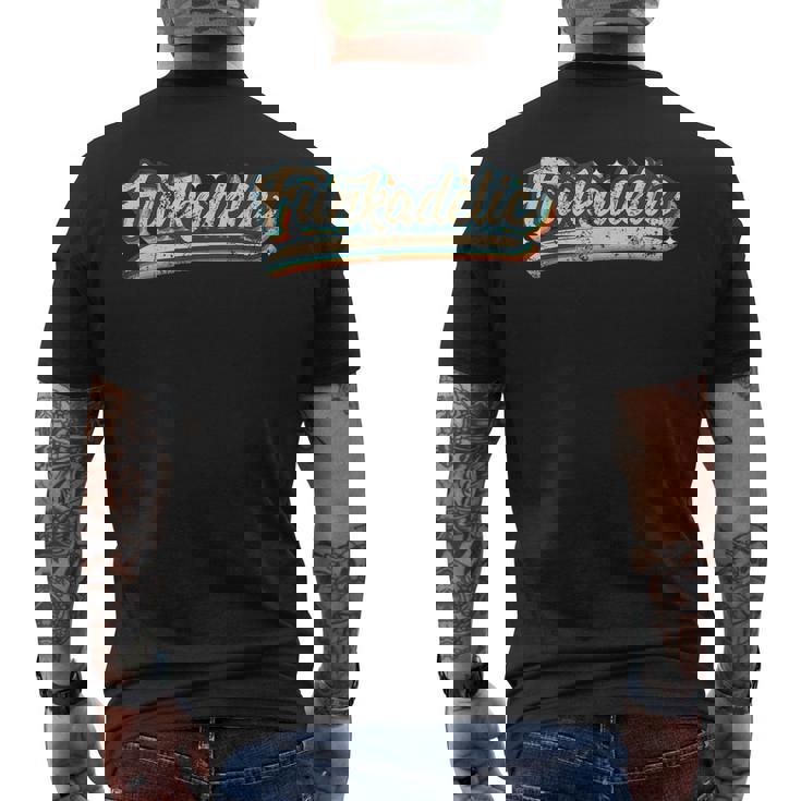 Funk & Soul Vintage Look Slang 70S Costume 80S Costume Mens Back Print T-shirt