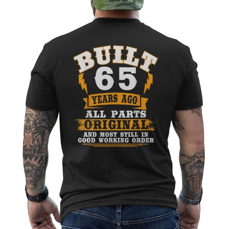65Th Birthday B-Day Saying Age 65 Year Joke Men's T-shirt Back Print