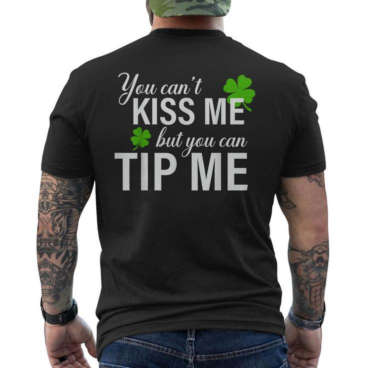 Bartender You Can't Kiss Me But You Can Tip Me Men's T-shirt Back Print