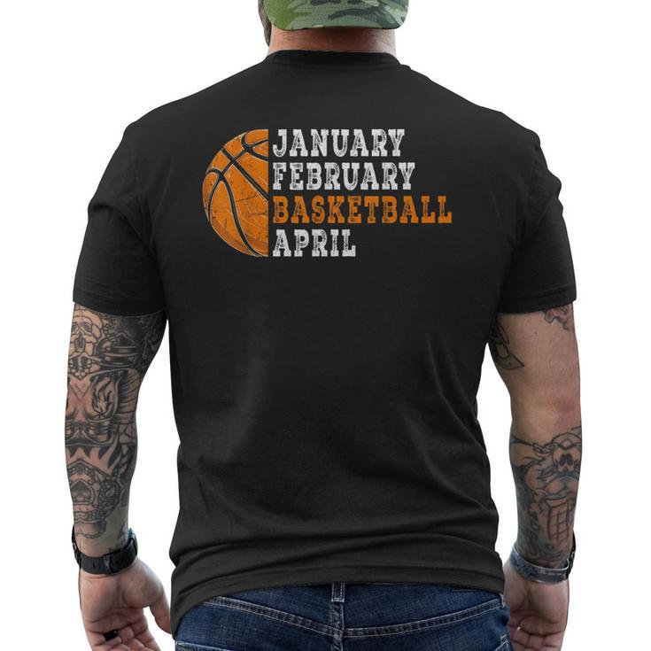Basketball For Boys Men's T-shirt Back Print