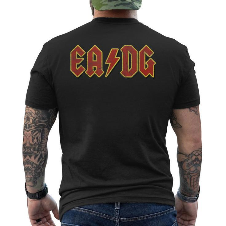 Bassist E A D G Bass Strings Satire Men's T-shirt Back Print