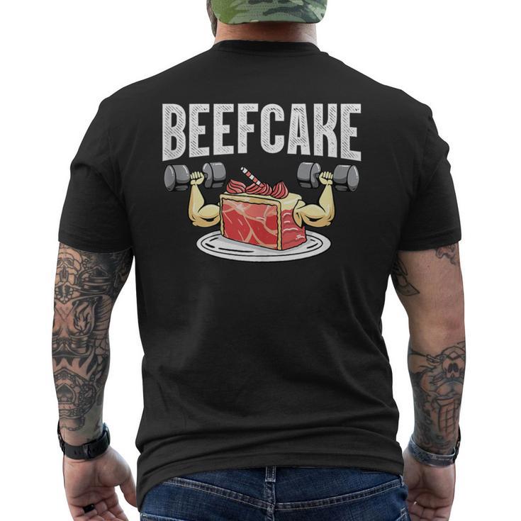 Beefcake Gym Workout Apparel Fitness Workout Men's T-shirt Back Print