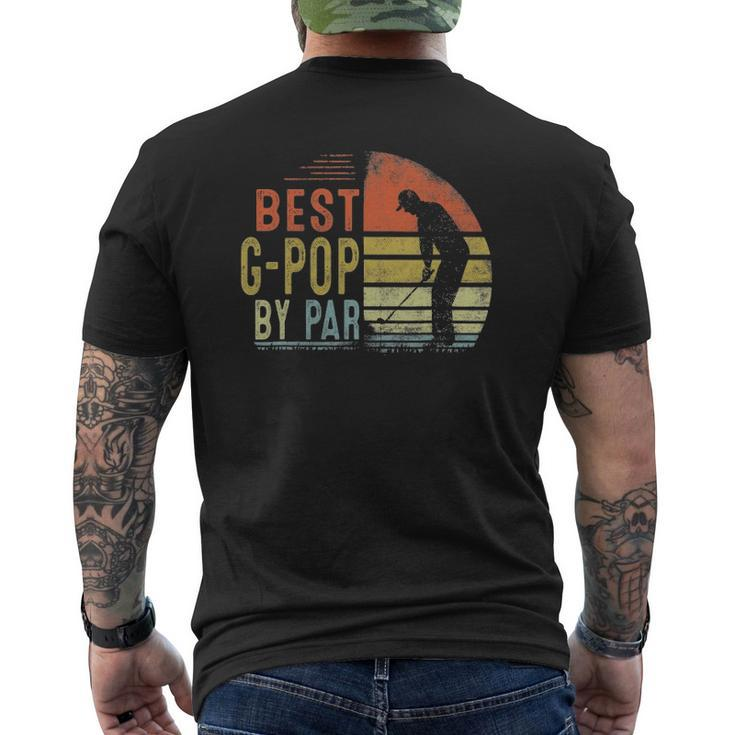 Best G Pop By Par Father's Day Golf  Grandpa Mens Back Print T-shirt
