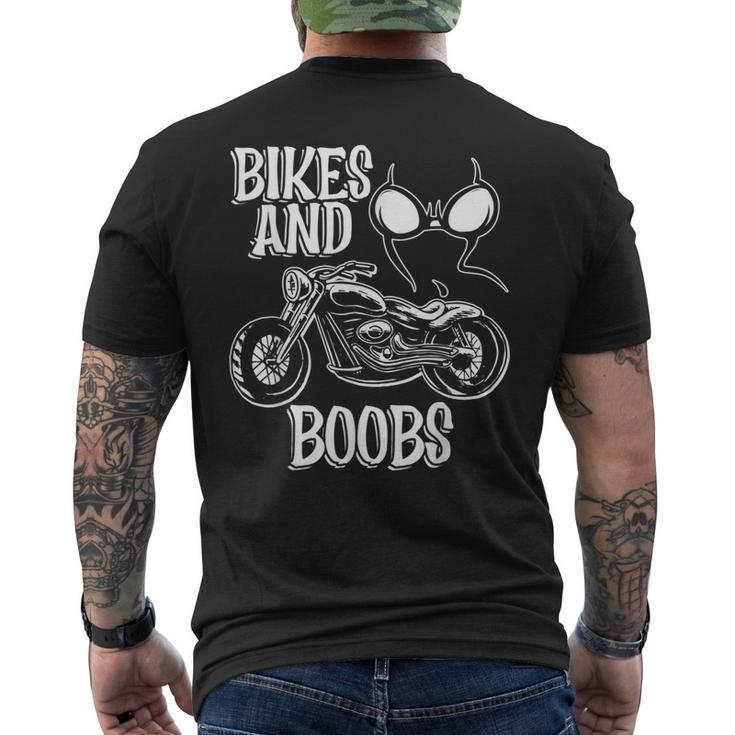 Bikes And Boobs Chopper Rider Boob Lover Chopper Men's T-shirt Back Print