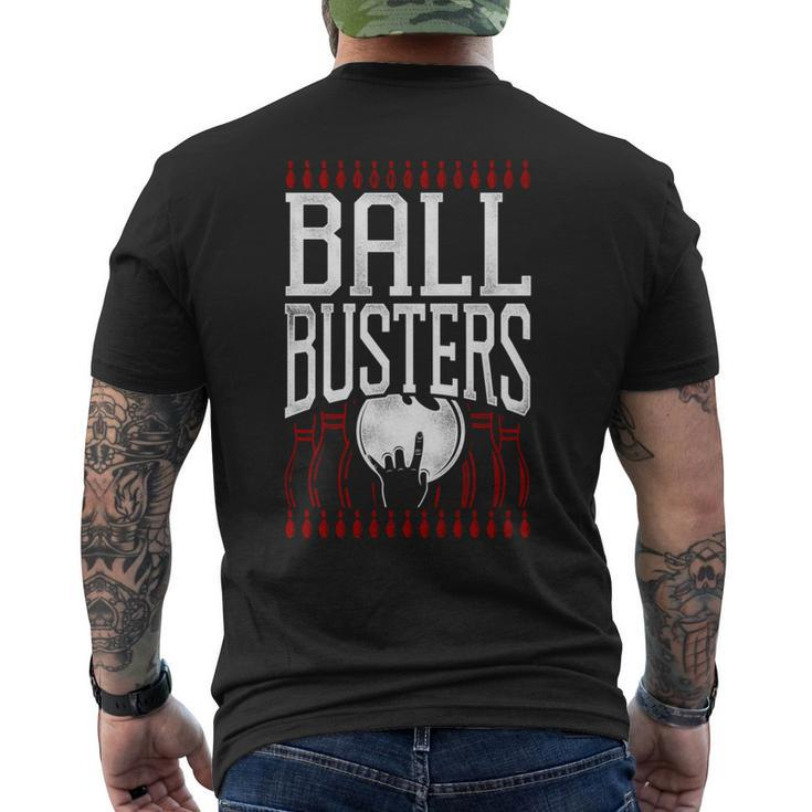 Bowling Ball Busters Men's T-shirt Back Print