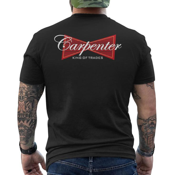 Carpenter King Of Trades  Men's T-shirt Back Print