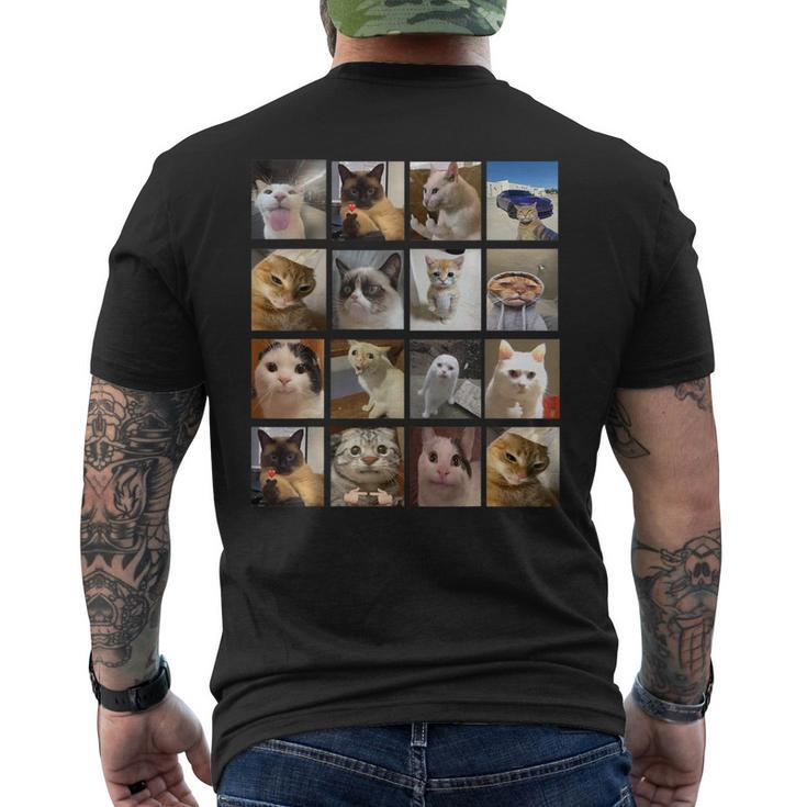 Cat Memes Kitty Cat Meme Men's T-shirt Back Print