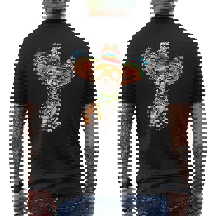 Cinco De Mayo Chihuahua Graphic Men's T-shirt Back Print