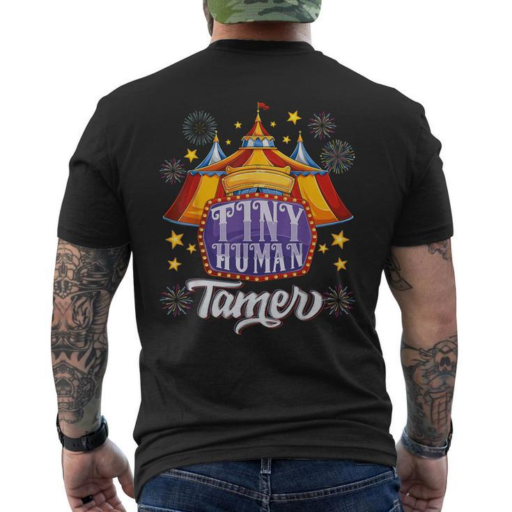 Circus Tiny Human Tamer Carnival Crew Party Women Men's T-shirt Back Print