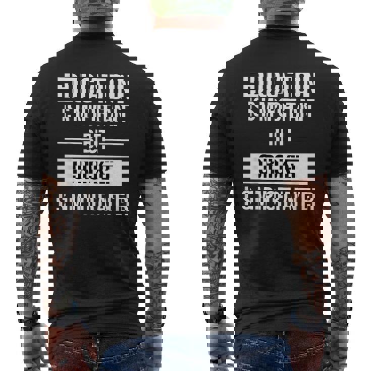 Cricket Fan Indian Cricket Fans Men's T-shirt Back Print Cricket Fan Indian Cricket Fans Men's T-shirt Back Print