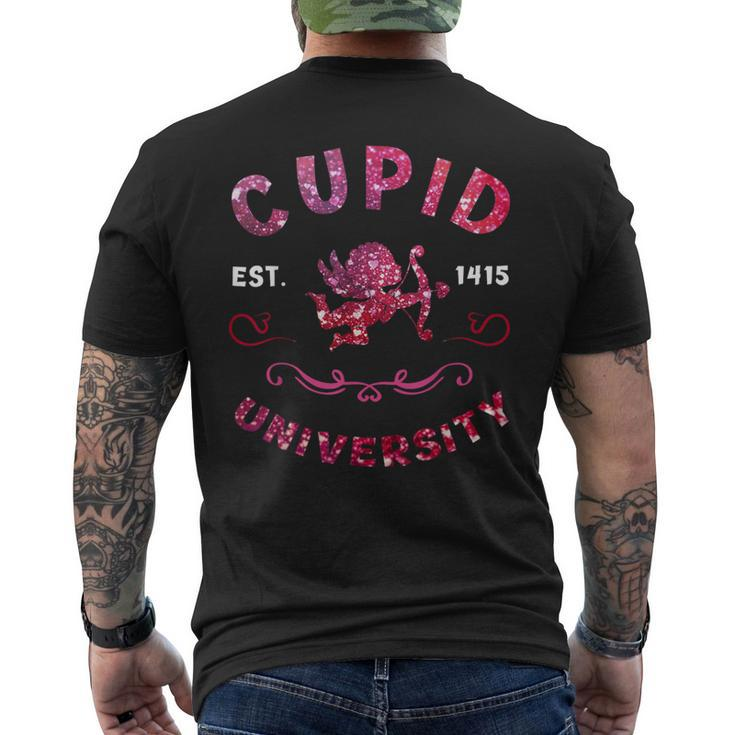 Cupid University Valentine's Day Happy Love V-Day Men's T-shirt Back Print