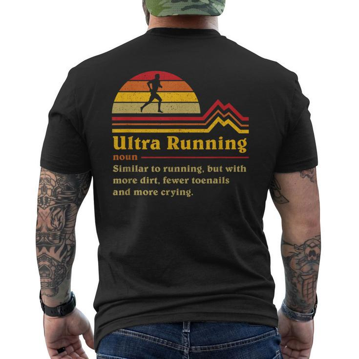 Definition Ultrarunning Ultra Trail Runner Men's T-shirt Back Print