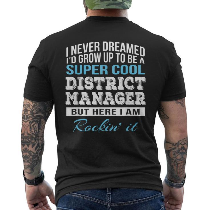 District Manager Men's T-shirt Back Print