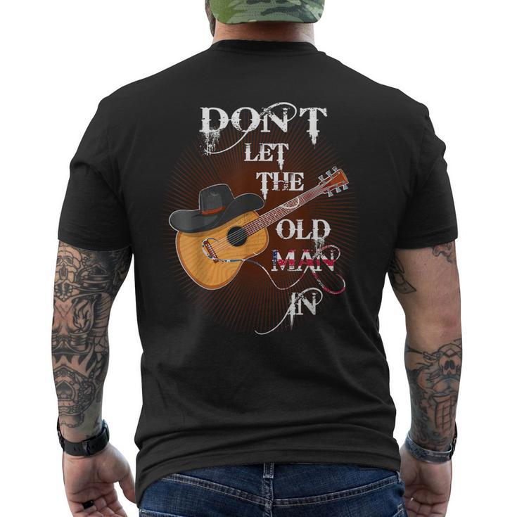 Don't Let The Old Man In Vintage Guitar Country Music Men's T-shirt Back Print