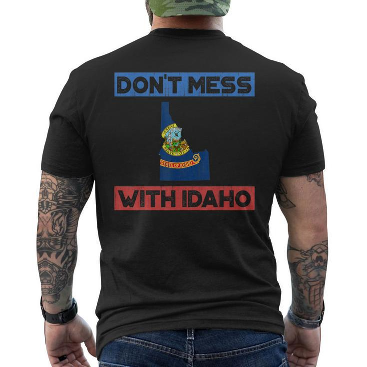 Don't Mess With Idaho State Pride Men's T-shirt Back Print