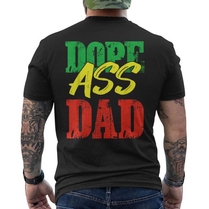 Dope Ass Dad Father's Day Present Daddy Men's T-shirt Back Print