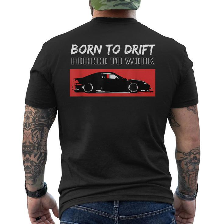 Drift Car Racing Drifting Men's T-shirt Back Print
