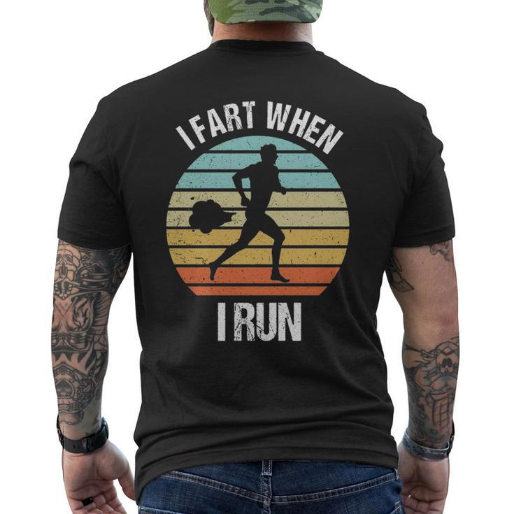 I Fart When I Run Running Men's T-shirt Back Print