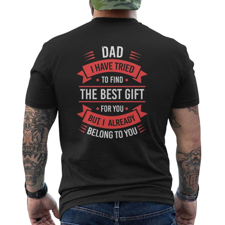 Father's Day Dad From Daughter Son Wife For Dad Retro Mens Back Print T-shirt