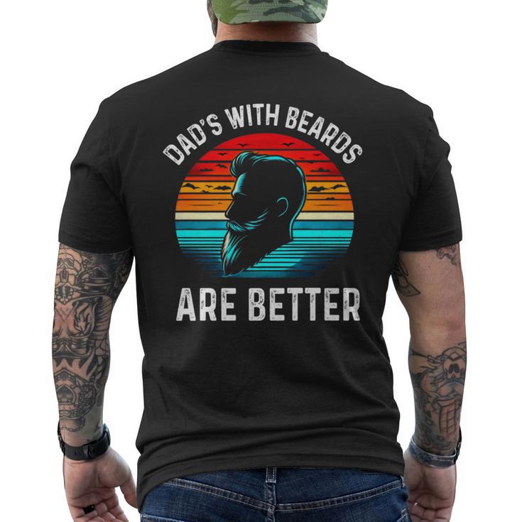 Father's Day Dads With Beards Are Better Sunset Men's T-shirt Back Print