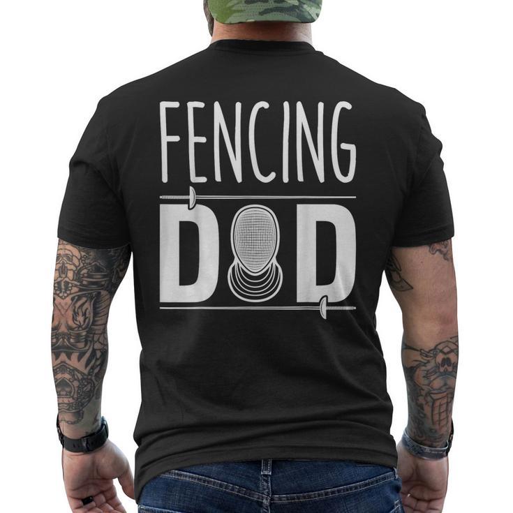 Fencing Father Fencing Dad Men's T-shirt Back Print