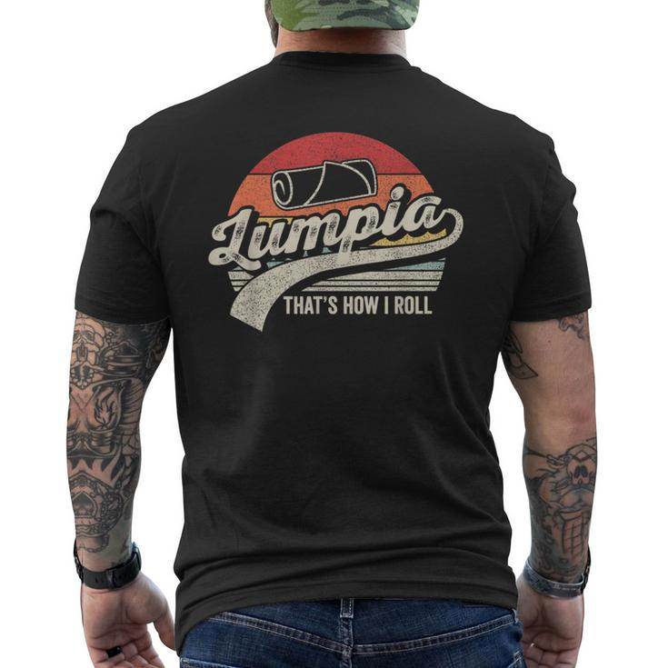 Filipino Pride Retro Vintage Lumpia Men's T-shirt Back Print