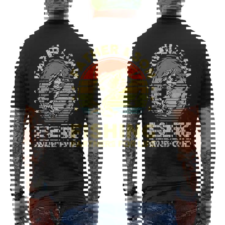 Fishing- Father & Son Matching Bass Fish Dad Boys Men's T-shirt Back Print