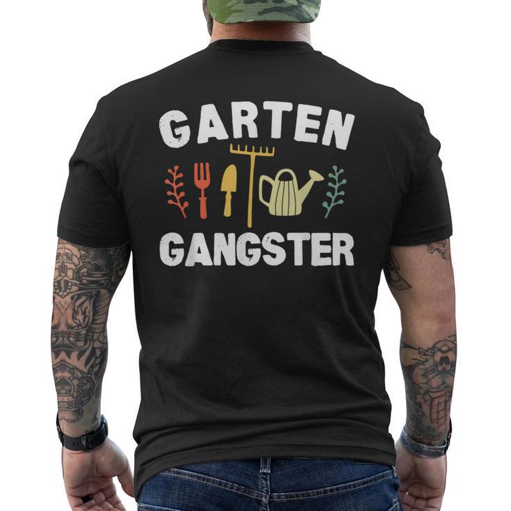 Garden Gangster Gardening Saying T-Shirt mit Rückendruck