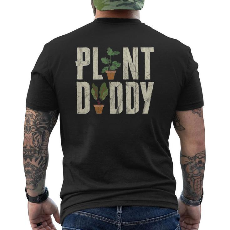 Gardener Botanical Plant Daddy Dad Father Mens Back Print T-shirt