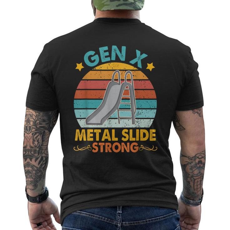 Gen X Generation Sarcasm Gen X Metal Slide A Strong Men's T-shirt Back Print
