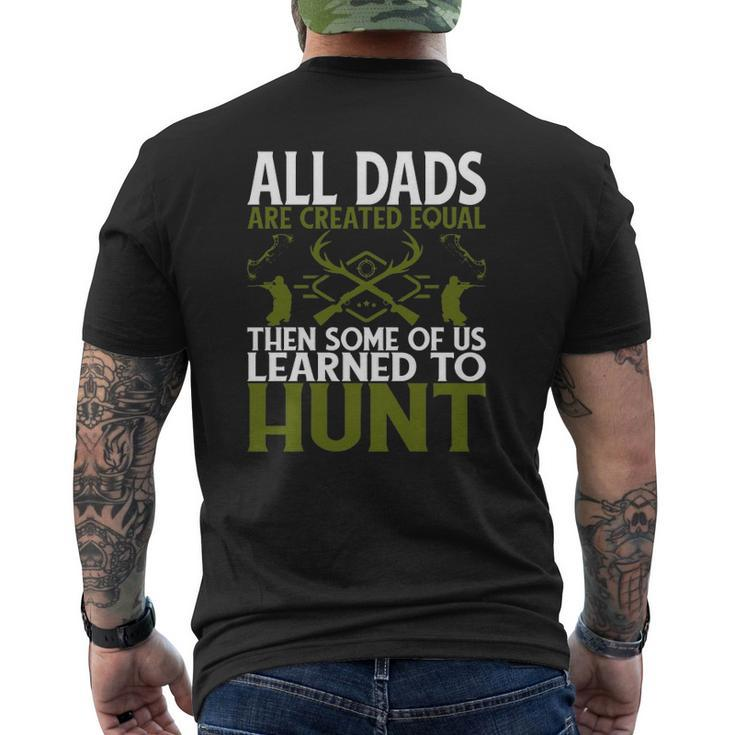 For Dad Who Loves Deer Hunting Mens Back Print T-shirt