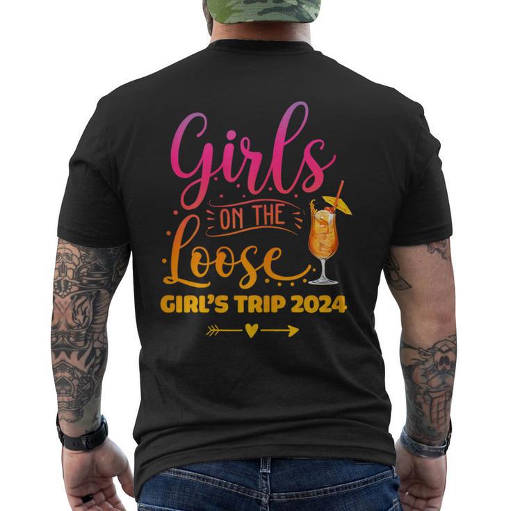 Girls On The Loose Tie Dye Girls Weekend Trip 2024 Men's T-shirt Back Print