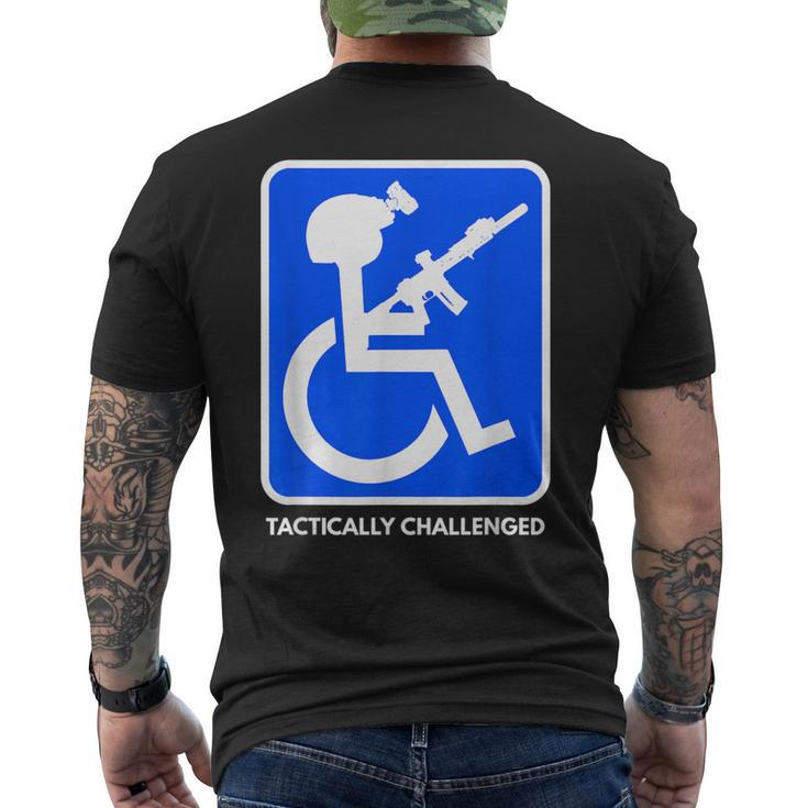 Handicap Military Tactically Challenged Officer Men's T-shirt Back Print