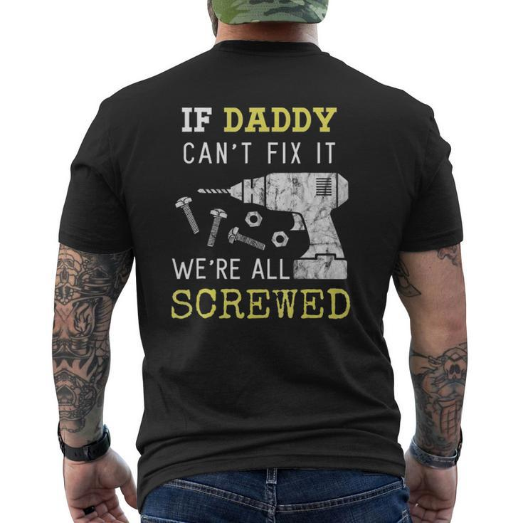 Handyman Dad Fathers Day From Wife Kids Mens Back Print T-shirt