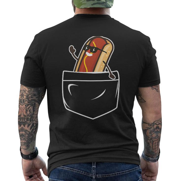 Hotdog In A Pocket Meme Grill Cookout Joke Barbecue Men's T-shirt Back Print