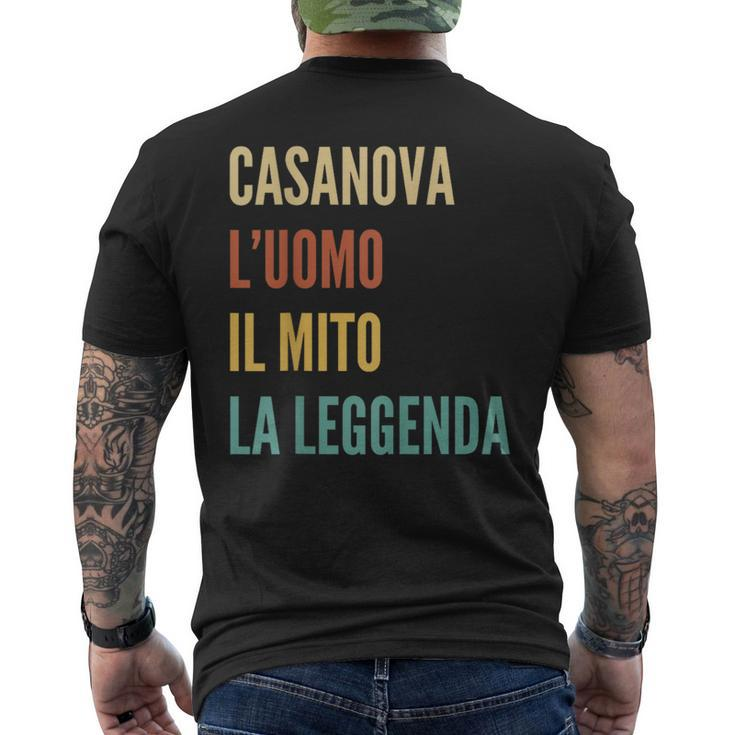 Italian First Name Casanova Men's T-shirt Back Print