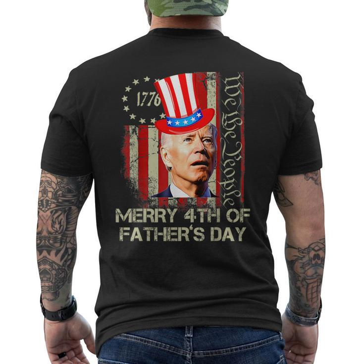 Joe Biden Happy 4Th Of Father's Day 4Th Of July Men's T-shirt Back Print