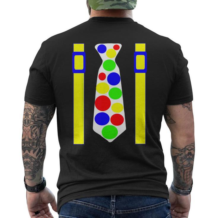Jumbo Tie Party Clown Birthday & Parade Men's T-shirt Back Print