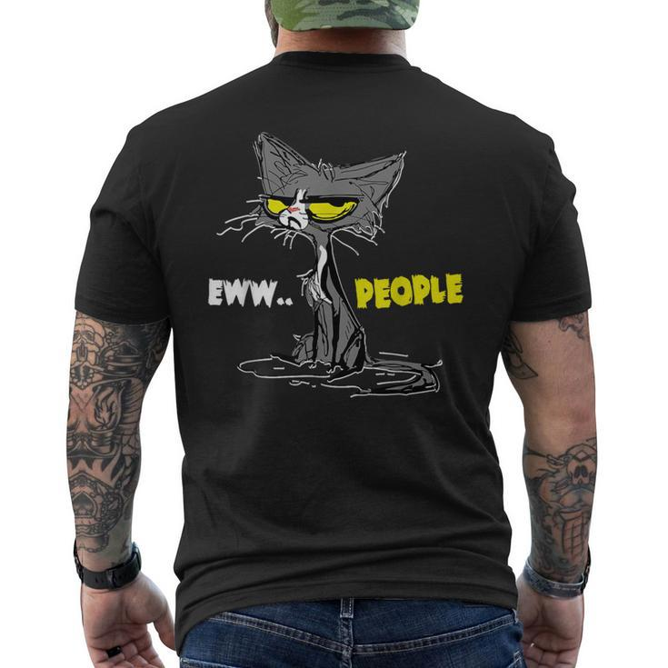 Kitty Eww People Kitten Cat Men's T-shirt Back Print