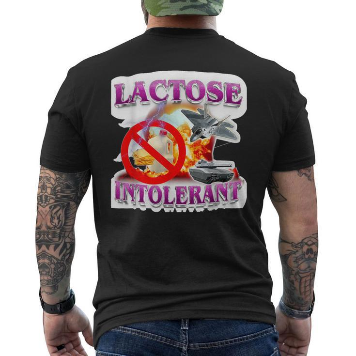 Lactose Humor Meme Tolerant Explosion Men's T-shirt Back Print